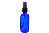 2 Ounce Blue Glass Bottle with Pump Spray Top