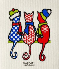 WetIt! Swedish Cloth - Cold Cats 6.75in.x8in.