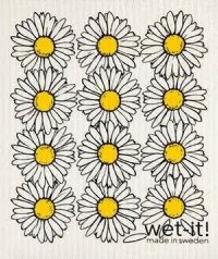 WetIt! Swedish Cloth - Daisies 6.75in.x8in.