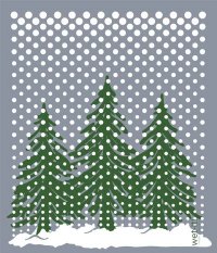 WetIt! Swedish Cloth - Winter Country 6.75in.x8in.